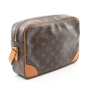 Louis Vuitton Leather Trocadero Shoulder Brown Canvas Monogram Bag